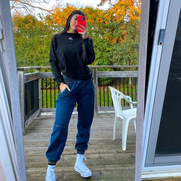 Adidas By Alexander Wang Black Logo Crew - Picture 3 of 10